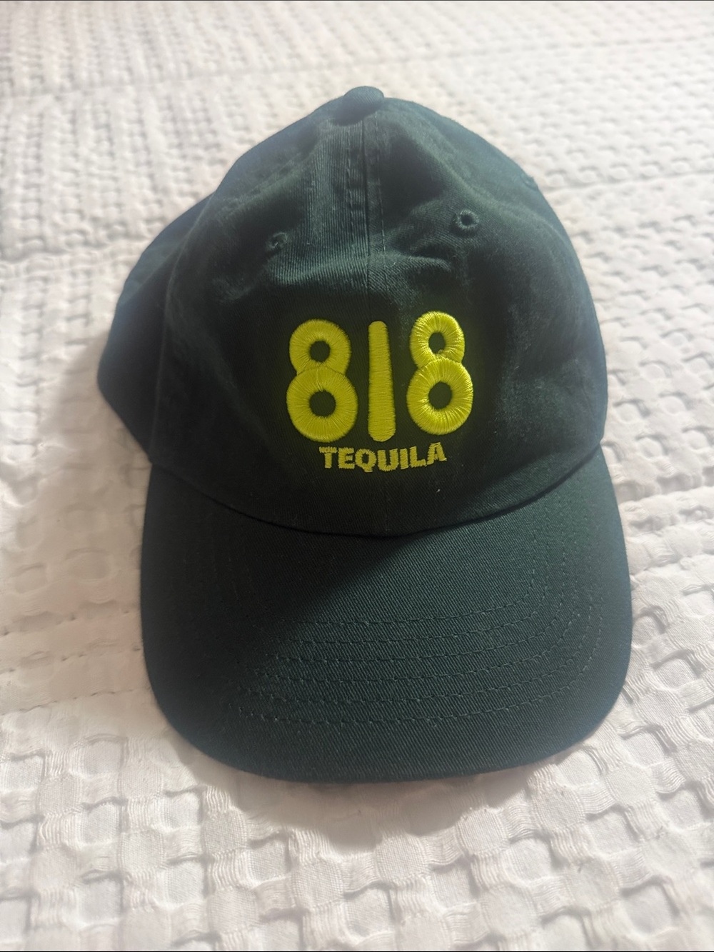 Kendall & Kylie Dark Green Baseball Cap with Yellow Logo